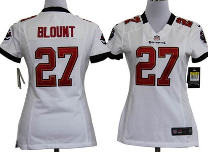 Tampa Bay Buccaneers 27 LeGarrette Blount White Game Nike Team Women Jerseys